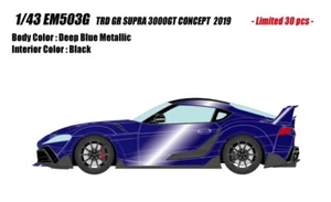 Make Up EM503G 1/43 GR SUPRA TRD 3000GT CONCEPT 2019 Blue EIDOLON LIMITED - Picture 1 of 6