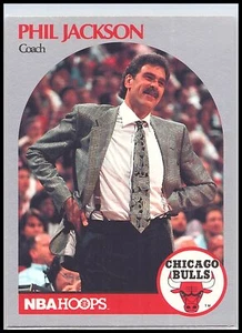 1990 Hoops #308 Phil Jackson - Picture 1 of 2