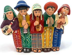 Südamerika Musiker Flöte Keramik Handarbeit Fairtrade - Picture 1 of 6