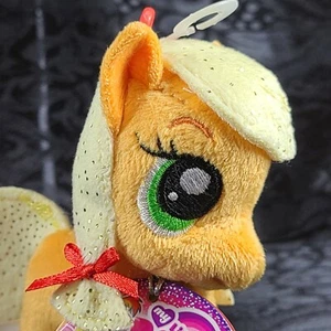 4.5" Applejack My Little Pony Plush Apple Jack Backpack Clip Toy by Aurora World - Picture 1 of 12