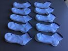 Women's HUE Massaging Sole Ankle Socks Size Medium 10 Pair White & Gray #324R