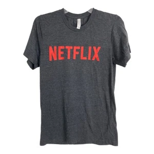 Netflix Adult Unisex Tee Shirt Size Small S Gray Short Sleeve Soft NWOT - Picture 1 of 8