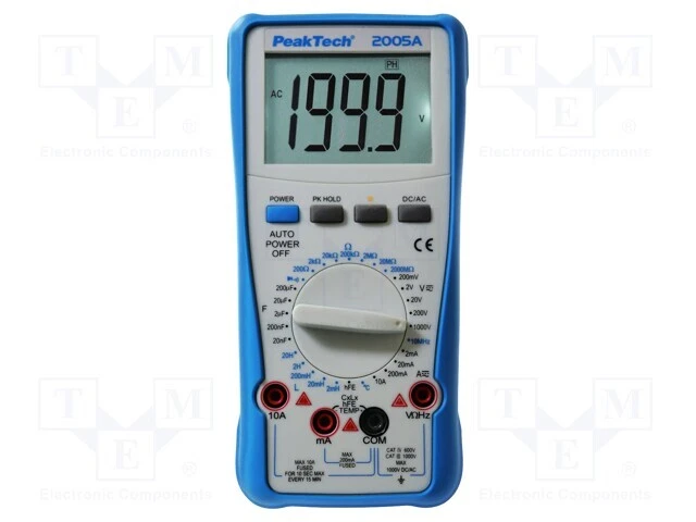 1 Stück, Digitaler Multimeter PKT-P2005A /E2DE - Bild 1 von 1