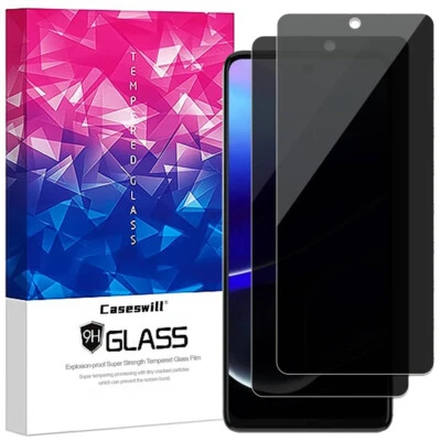 Caseswill for Motorola Moto G 2025 2024 Tempered Glass Privacy Screen Protector - Image 1 of 4