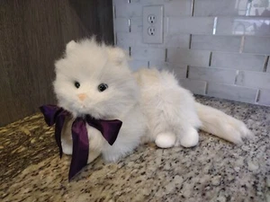 Rare Vintage Jerry Pets Plush Stuffed Animal Furry Cat Life size Gorgeous Clean  - Picture 1 of 9
