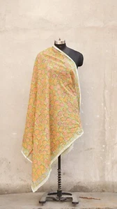 Bufanda Sarong 100 % algodón indio estampado de bloques para mujer envoltura de playa sarong encubrir - Imagen 1 de 7