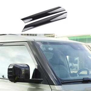 Glossy Black For Land Rover Defender 2020-2023 2X Cover Trim Car Window A Pillar - Picture 1 of 11