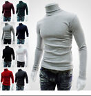 Cool Mens Male Cotton High Neck Shirts Pullover Jumper Sweater Turtleneck Autumn