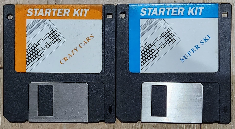 AMIGA STARTER KIT games: Super Ski, Crazy Cars - Image 1 of 1