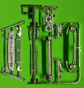 1957 Chevy Bel Air 1/25 OLD REVELL TOOLING Chrome Grille Bumpers Emblems Detail - Picture 1 of 6