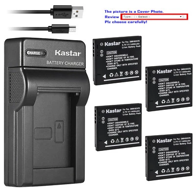 Kastar Battery Slim Charger for Panasonic DMW-BCK7E & Panasonic Lumix DMC-FH25