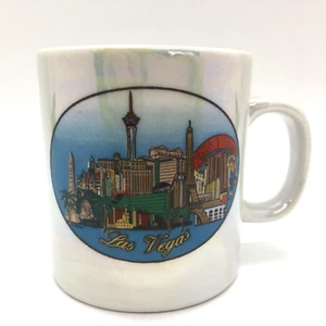 LAS VEGAS NEVADA Lustreware Souvenir Mini Coffee Espresso Demi Tasse Cup Mug - Picture 1 of 8
