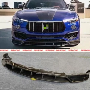 Fit For Maserati Levante 2017-2020 Real Carbon Front Bumper Lip Spoiler Splitter - Picture 1 of 9
