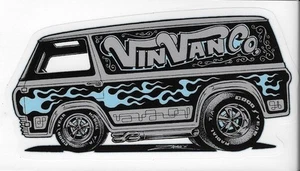 Ford Econoline Vintage Van Sticker 1st Generation Peel and Stick VinVanCo Zombie - Picture 1 of 1