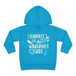 Fearfully and Wonderfully Made Toddler Hoodie, Cute Kids Hoodie, Inspirational - Picture 1 of 17