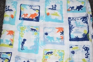 E1 LN ADEN + ANAIS Disney The Jungle Book Muslin Swaddle Receiving Blanket - Picture 1 of 3