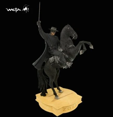 SIDESHOW Weta DARK HORSE ZORRO ON TORNADO Figure STATUE PREMIUM FORMAT  - Image 1 of 4