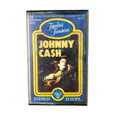 Timeless Treasures Johnny Cash 16-23 Everest-Europa 1983 Cassette Tape Untested - Image 1 of 4