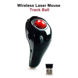 Wireless Trackball Mouse 2.4GHzWired Thumb-Controlled Digital Mouse 10M Handheld - Picture 1 of 26