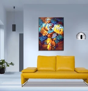 LEINWANDBILD, abstrakte Kunst von KOFI MAMADI, handsigniert - Bild 1 von 5