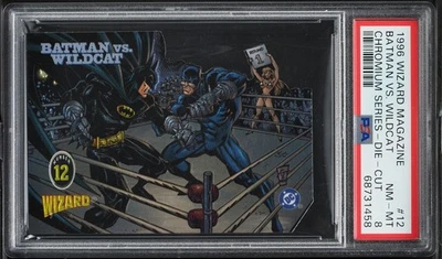 1996 Wizard Magazine Chromium Series Die-Cut Batman Vs. Wildcat #12 PSA 8 - Image 1 of 2