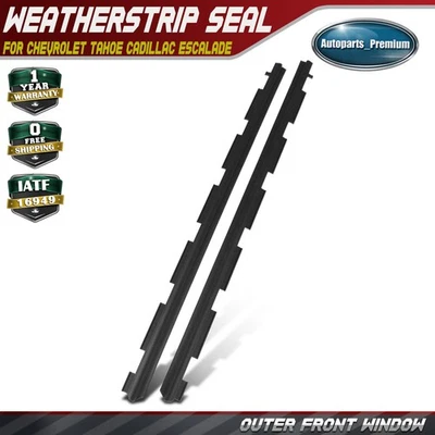 2 уплотнительных прокладки для наружного переднего окна для Chevrolet Tahoe Cadillac Escalade - Изображение 1 из 4