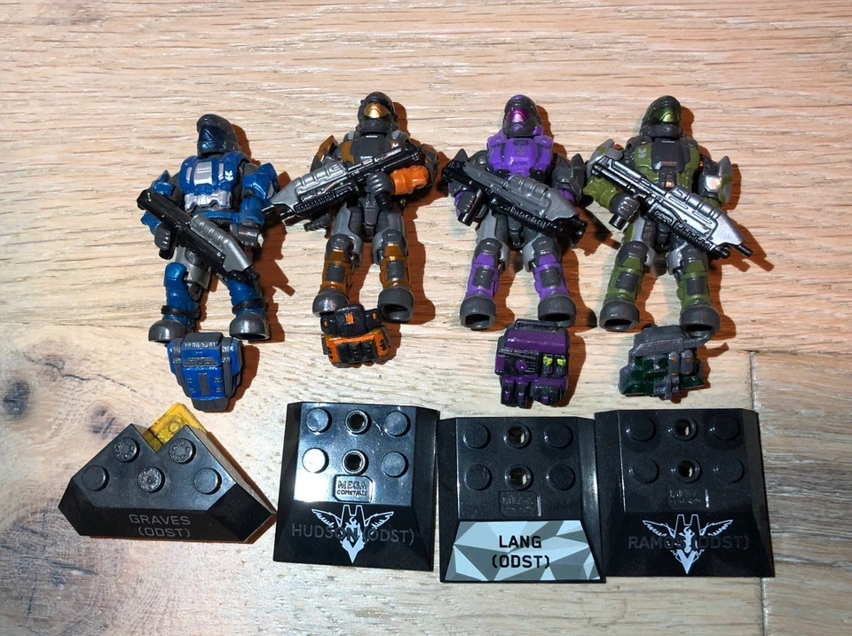 Halo Mega Construx Fireteam Raven With Custom Backpacks - Image 1 of 3
