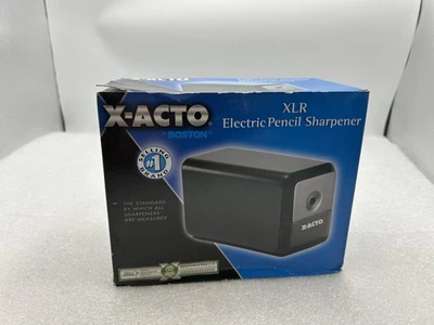 NEW X-ACTO XLR Office Electric Pencil Sharpener Silver Black FREE SHIPPING - Image 1 of 4