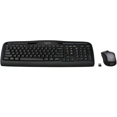 Logitech MK335 Wireless Keyboard and Mouse Combo - Black/Silver 920-008478 - Image 1 of 4