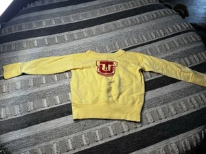 University Of Tusla Hanes Shield Breeze Kids Sweater Size 4 100% Cotton - Picture 1 of 12