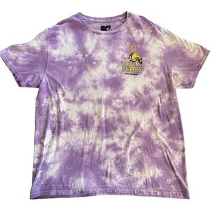 MTV Peace and Love Musikfernsehen lila Batik T-Shirt Unisex XL Retro 70er - Bild 1 von 7