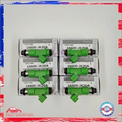 OEM 6X DENSO Fuel Injectors for 2009-2014 Nissan Murano 3.5L V6 16600-JK20A Foto 1 de 4