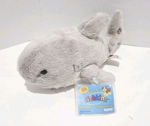 Neu Webkinz 11 Zoll Hai HM382 grau Stofftier Plüschtier Neu mit Etikett - Bild 1 von 9
