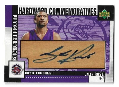 2004-05 Upper Deck 硬木纪念 Jalen Rose 亲笔签名 #HC-JA – 猛龙队 — 第 1/2 张图片
