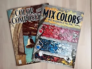 Walter Foster Art Books How to Mix Colors & Color & Composition Vintage - Picture 1 of 6