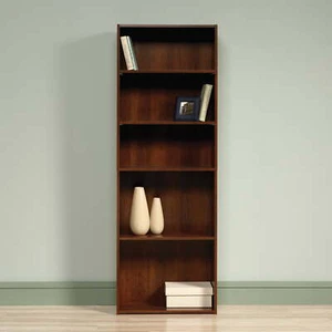 Beginnings 5-Shelf Bookcase, Brook Cherry Finish - Picture 1 of 8