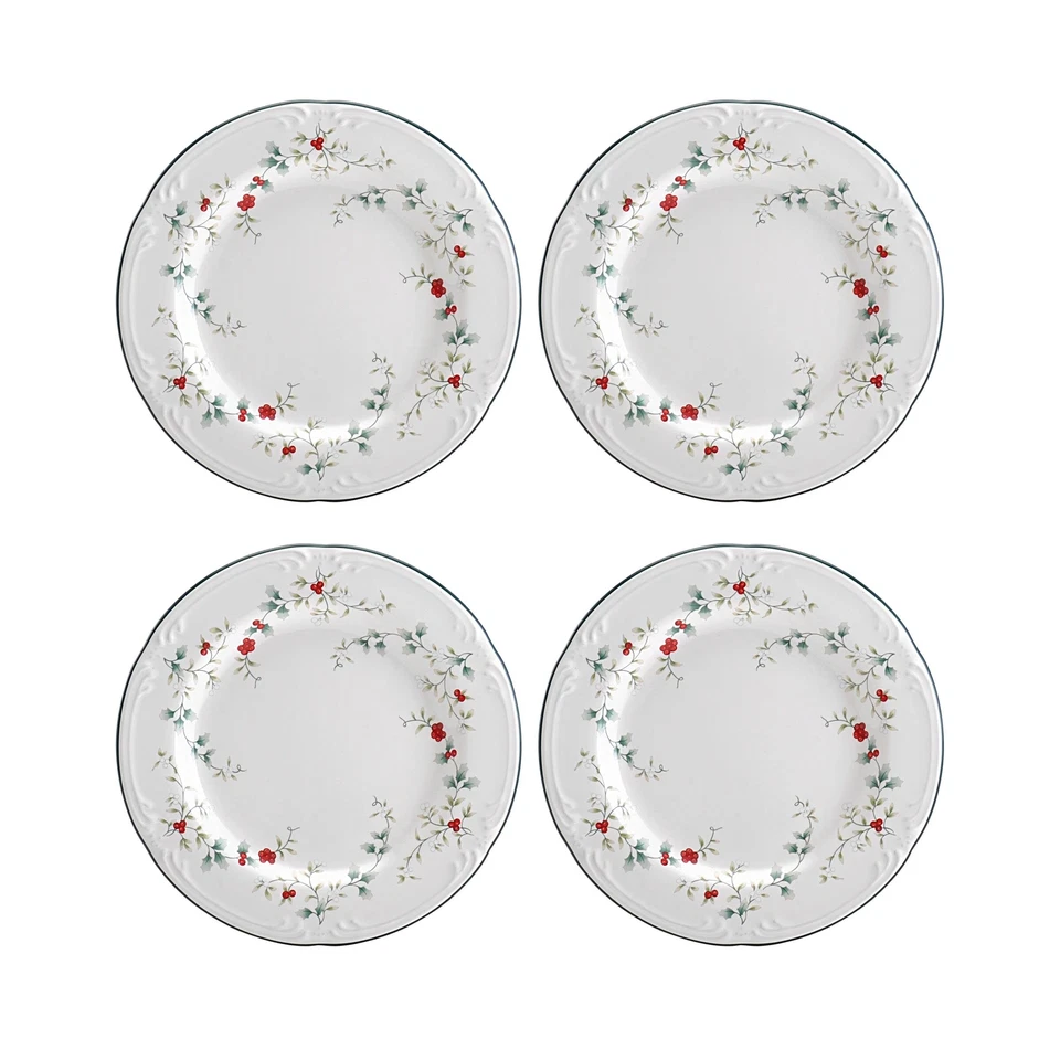 Pfaltzgraff Winterberry Salad Plates 8in Set of 4
