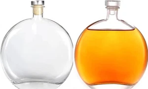 2x 0,5L Flasche mit Verschlüss- Glasfass Likörflasche Essig-Ölflasche - Bild 1 von 8