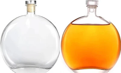 2x 0,5L Flasche mit Verschlüss- Glasfass Likörflasche Essig-Ölflasche - Bild 1 von 4