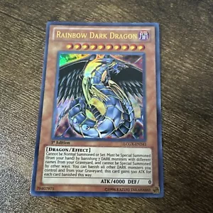 Yugioh! Rainbow Dark Dragon LCGX-EN243 Ultra Rare 1st Edition - Picture 1 of 2