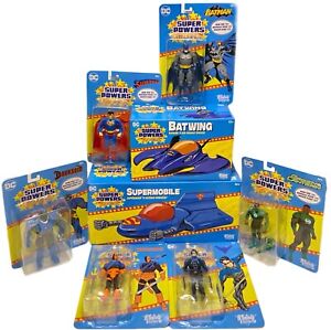 DC Comics SUPER POWERS • 6 Figures • Batwing • Supermobile • NEW, UNOPENED
