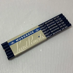 VTG Musgrave Lead Pencils, Hermitage 520 Hexagon Thin Blue, USA, Unsharpened NOS - Picture 1 of 9