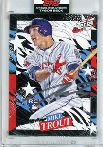 Topps Project 2020 Mike Trout Angels 2011 Design Tyson Beck Silver Auto #74/75! - Picture 1 of 3