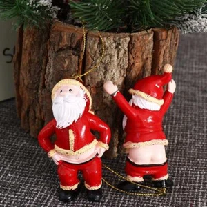 Decorative Inverted Santa Claus Pendant New Year - Picture 1 of 14