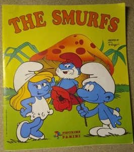 PANINI STICKER ALBUM: THE SMURFS 1982 - Incomplete - Picture 1 of 3