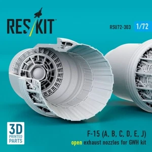 F-15 (A, B, C, D, E, J) open exhaust nozzles for GWH kit 1:72 ResKit RSU72-0303 - Picture 1 of 3