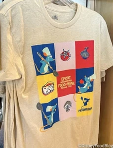 2022 Disney Epcot Food & Wine Festival Ratatouille Passholder 3XL Tee Shirt NWT - Picture 1 of 1