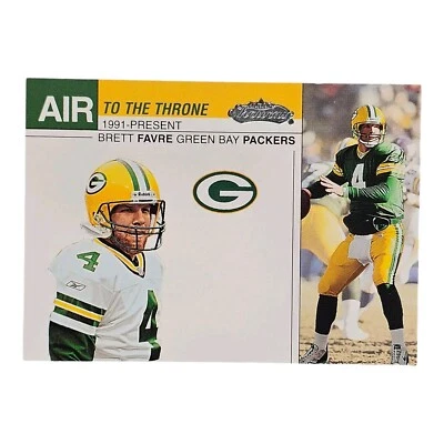 2002 Fleer Showcase Air to the Throne Packers Football Card #AT4 Brett Favre - Image 1 of 2
