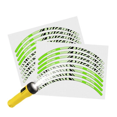 SH07 Green 17 INCH REFLECTIVE RIM STICKER For Kawasaki VULCAN 650 S 18 19 20 - Imagem 1 de 4