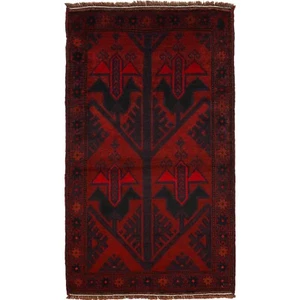 Traditional Handwoven Afghan Tribal Wool Rug Baloch Vintage Style 145x84cm - Picture 1 of 8